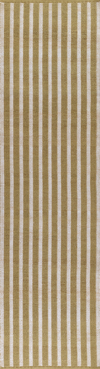 Caicos CAI-4 Green Area Rug, nature-inspired sustainable PET flatwoven rug