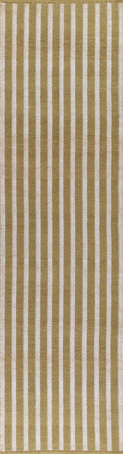 Caicos CAI-4 Green Area Rug, nature-inspired sustainable PET flatwoven rug