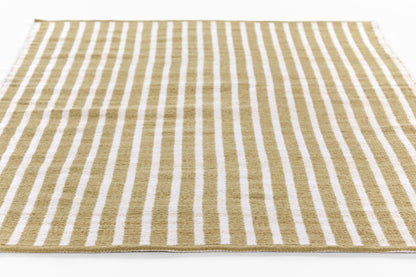 Caicos CAI-4 Green Area Rug, nature-inspired sustainable PET flatwoven rug