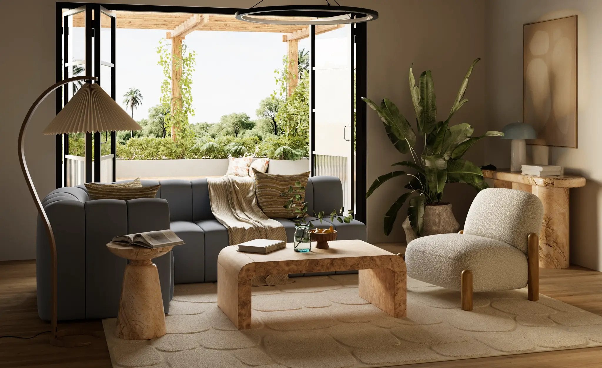 Canyon CYN-2 Ivory Area Rug by Momeni