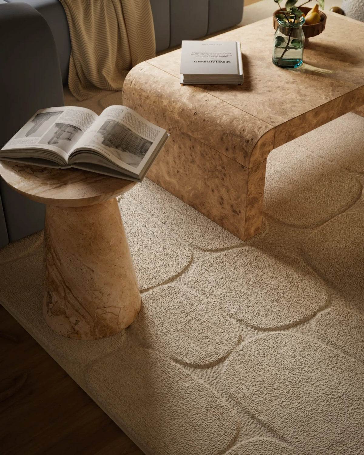 Canyon CYN-2 Ivory Area Rug by Momeni