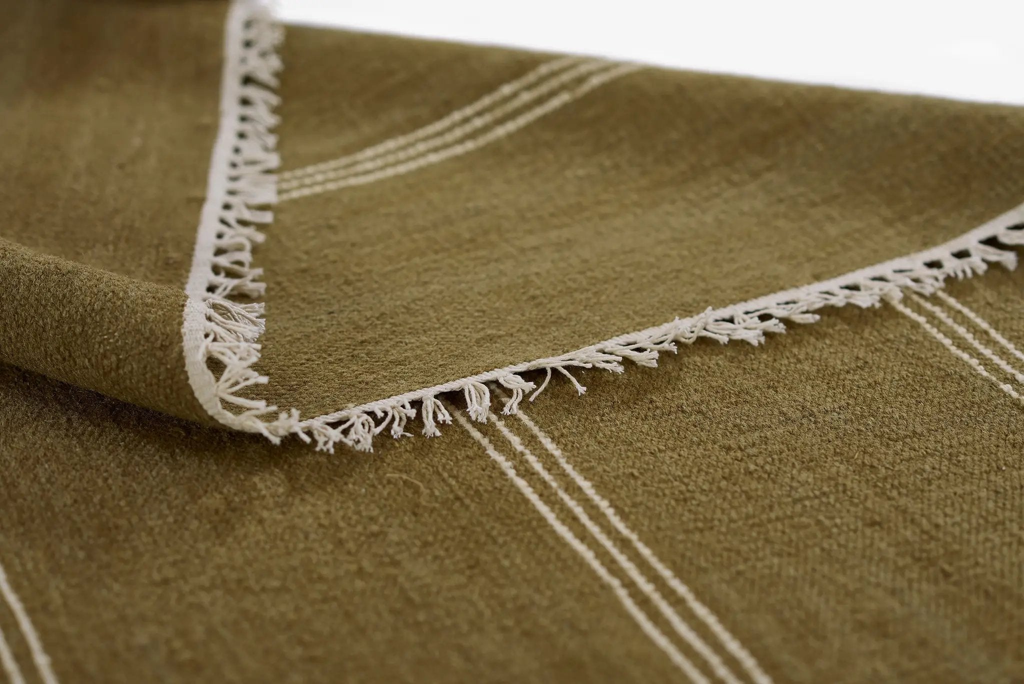 Caseres CES-1 (Stripe) Green Area Rug by Pure Salt by Momeni