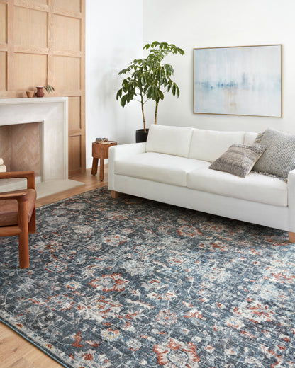 Loloi Cassandra CSN-04 Blue / Rust Area Rug