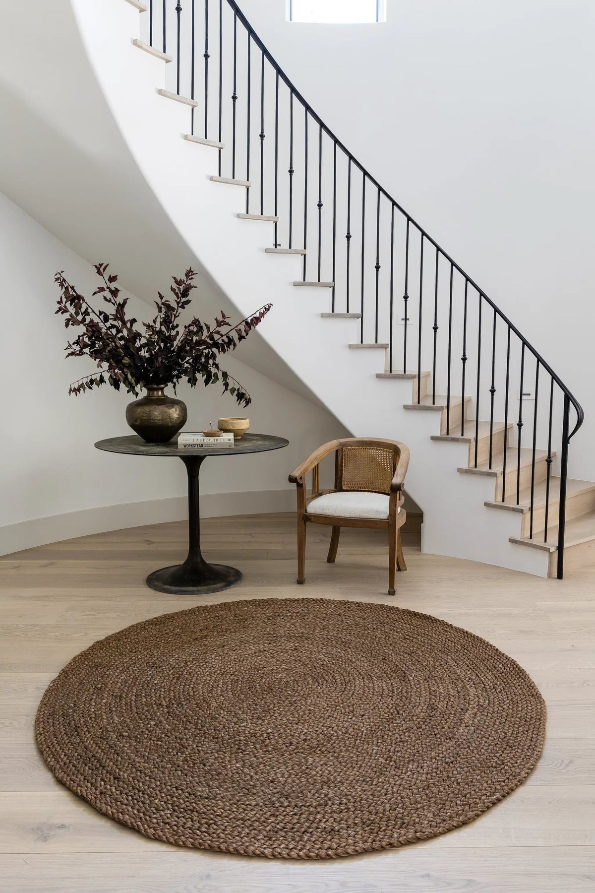 Cassis CIS-1 (Braid) Walnut Area Rug by Pure Salt by Momeni