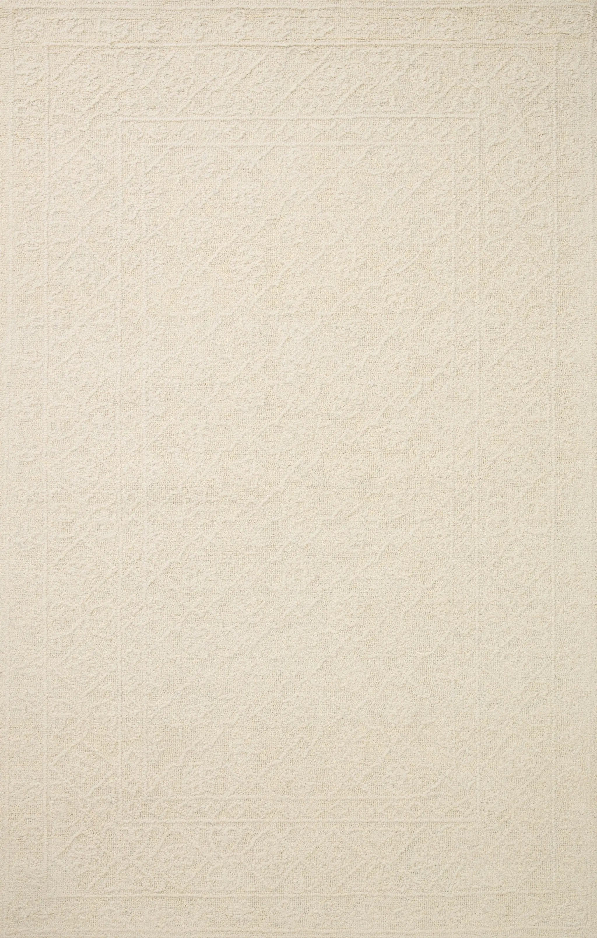 Cecelia CEC-01 Ivory / Ivory Area Rug by Loloi