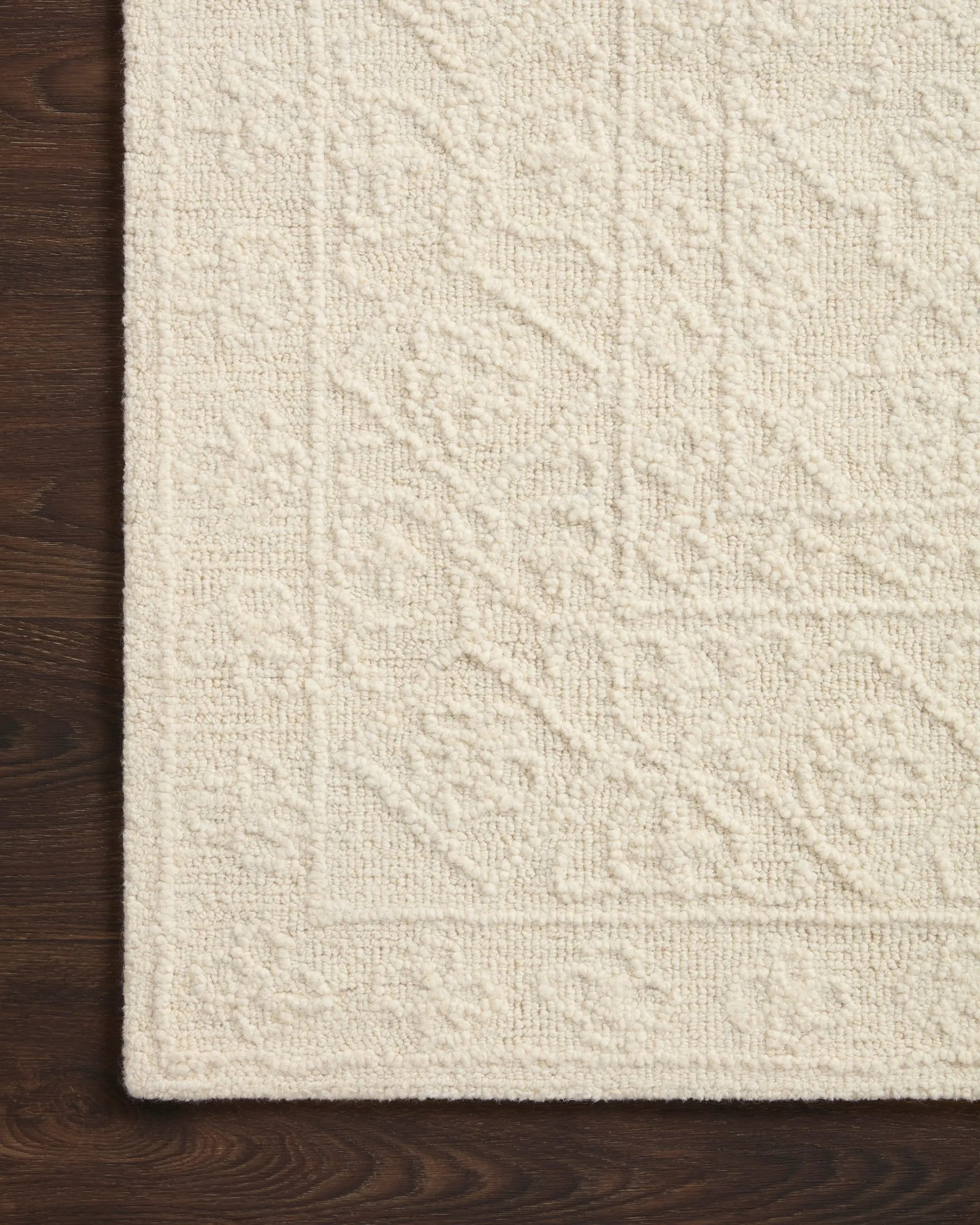 Cecelia CEC-01 Ivory / Ivory Area Rug by Loloi