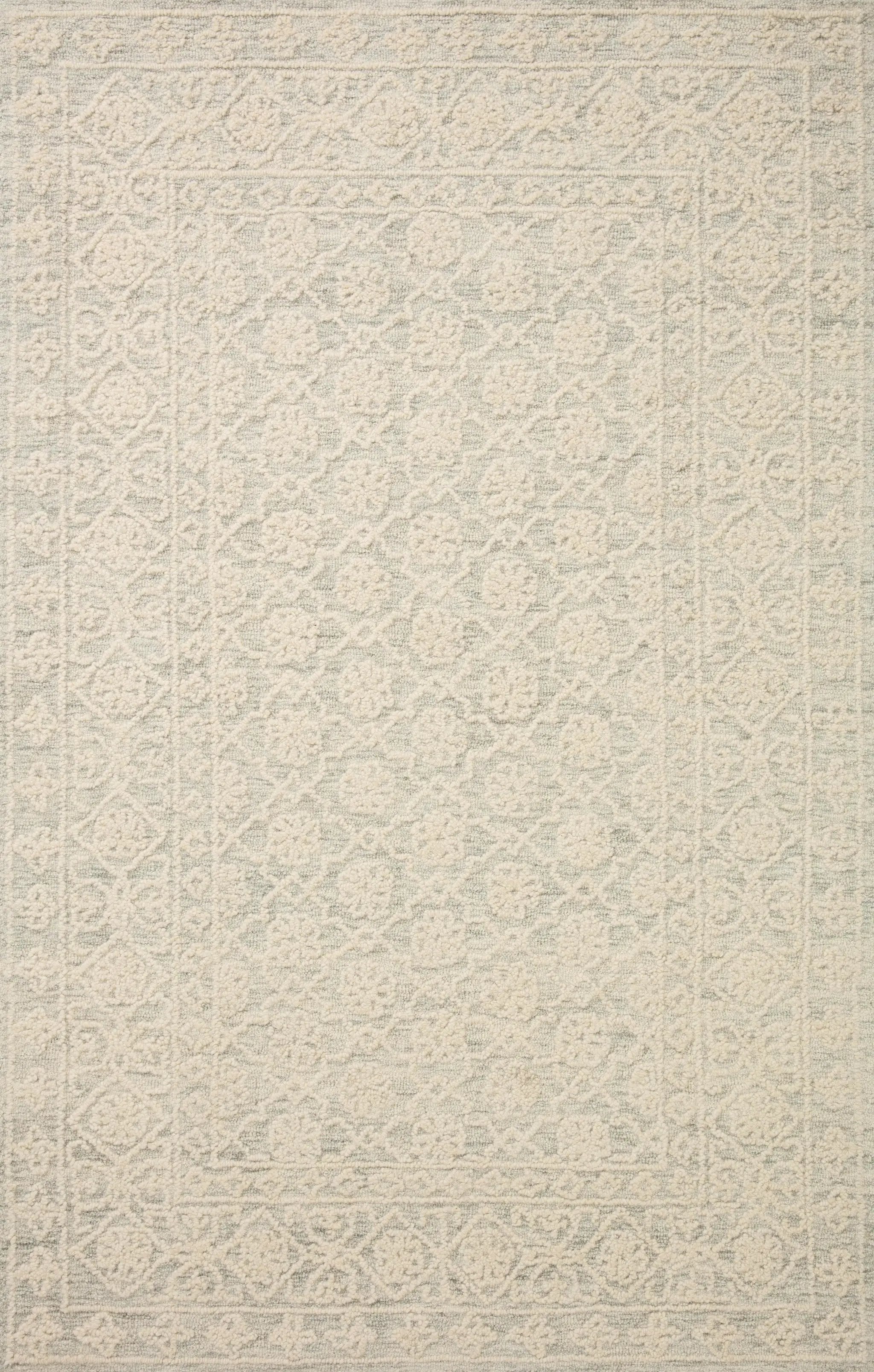 Cecelia CEC-01 Mist / Ivory Area Rug by Loloi