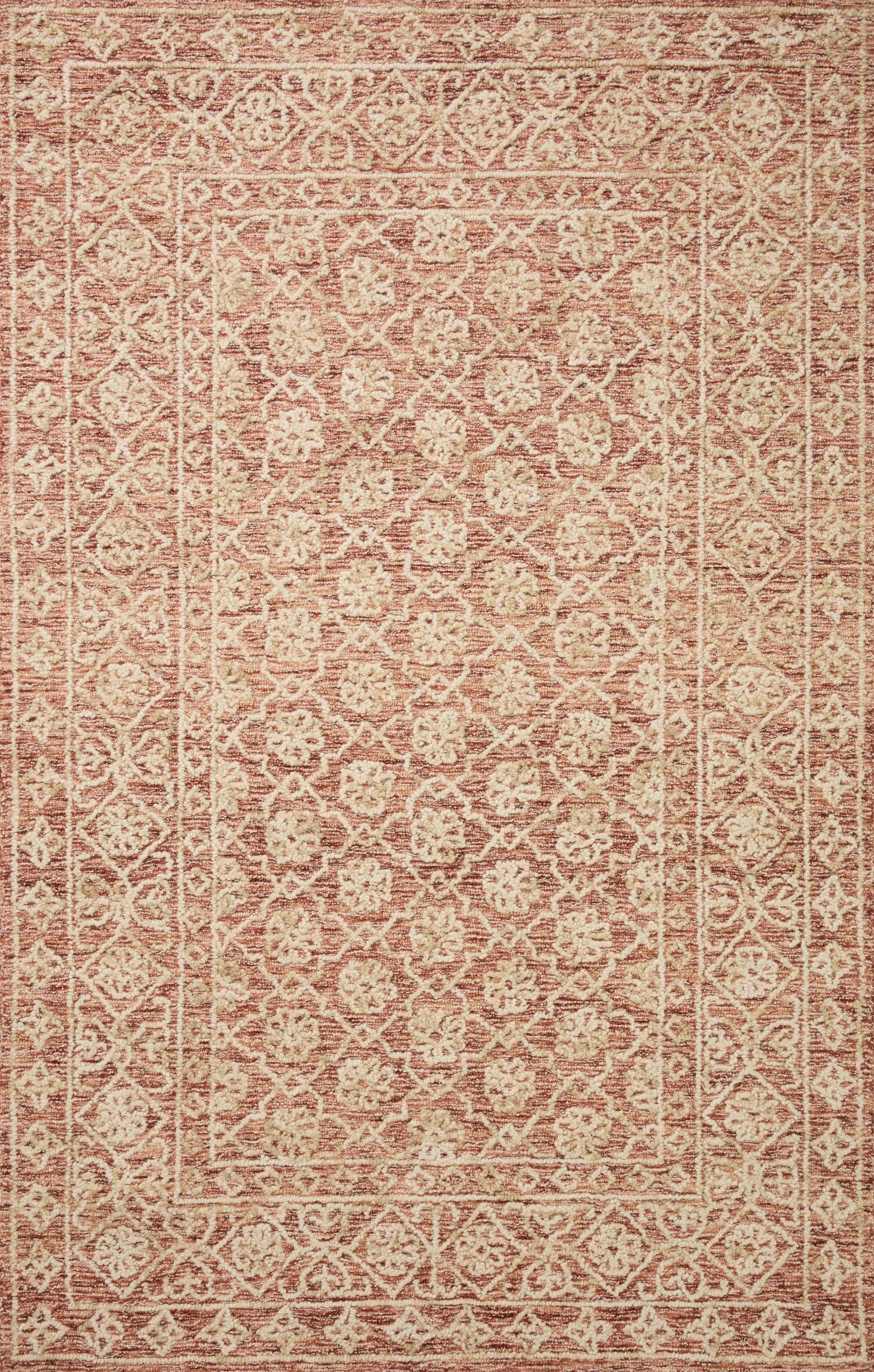 Cecelia CEC-01 Rust / Natural Area Rug by Loloi