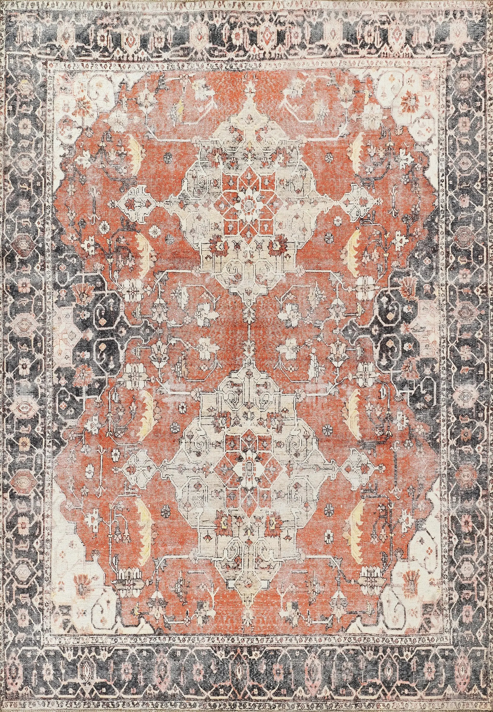 Chandler CHN-7 Rust Area Rug by Momeni