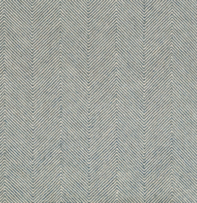 Charles CHR-1 Blue Area Rug with a classic blue and white herringbone zig-zag pattern.