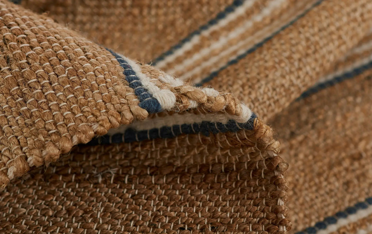 Chestnut CHS-1 (Stripe) Blue Area Rug by Erin Gates by Momeni