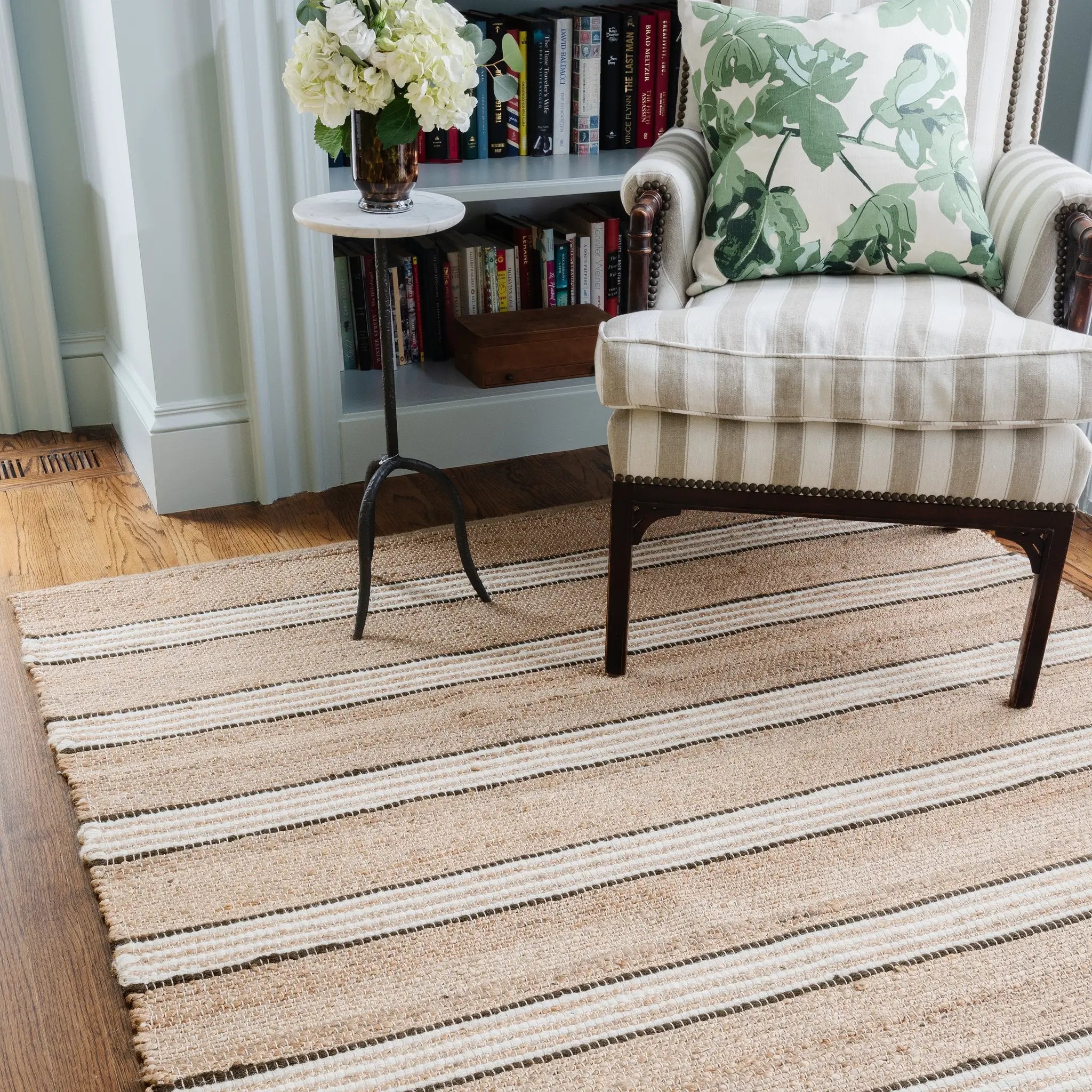 Chestnut CIS-1 (Stripe) Brown Area Rug by Erin Gates by Momeni