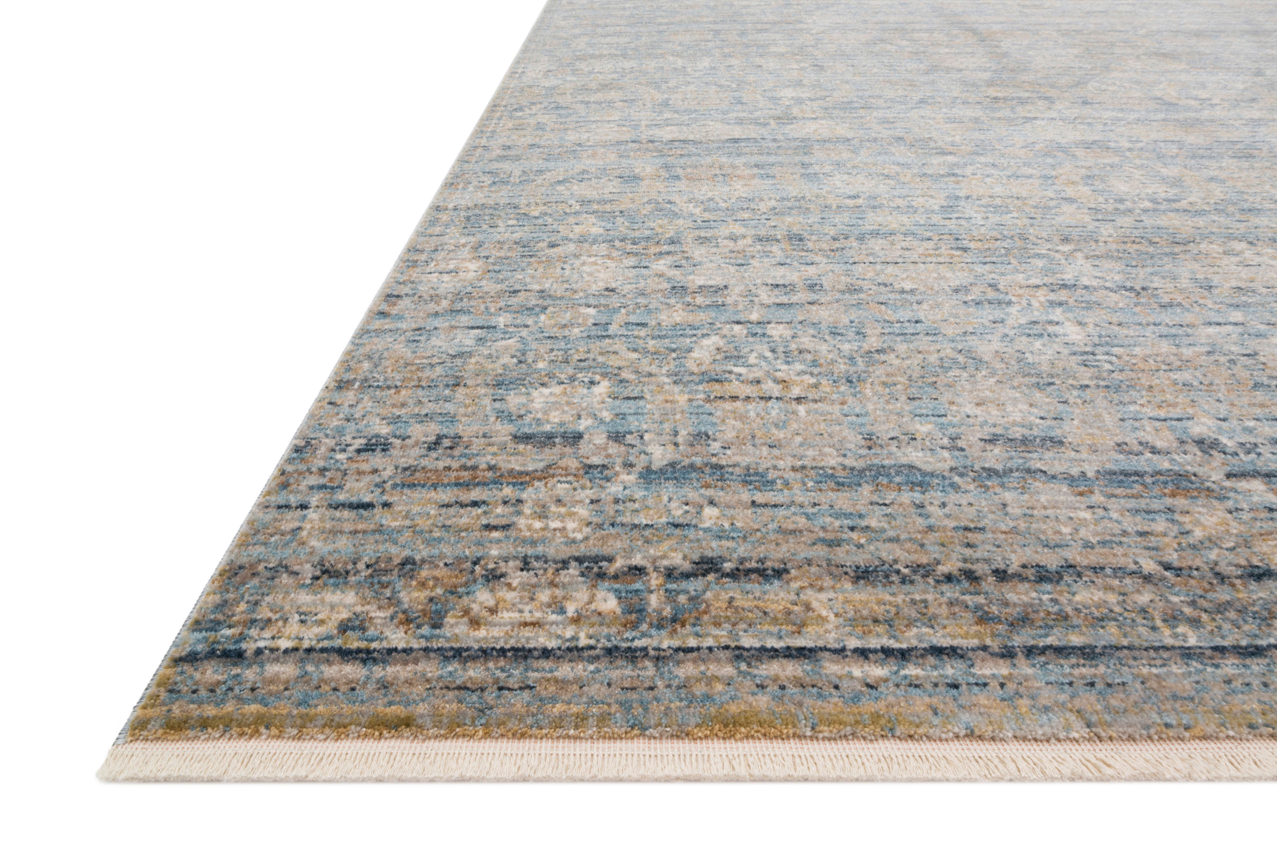 Loloi Claire CLE-03 Ocean / Gold Area Rug
