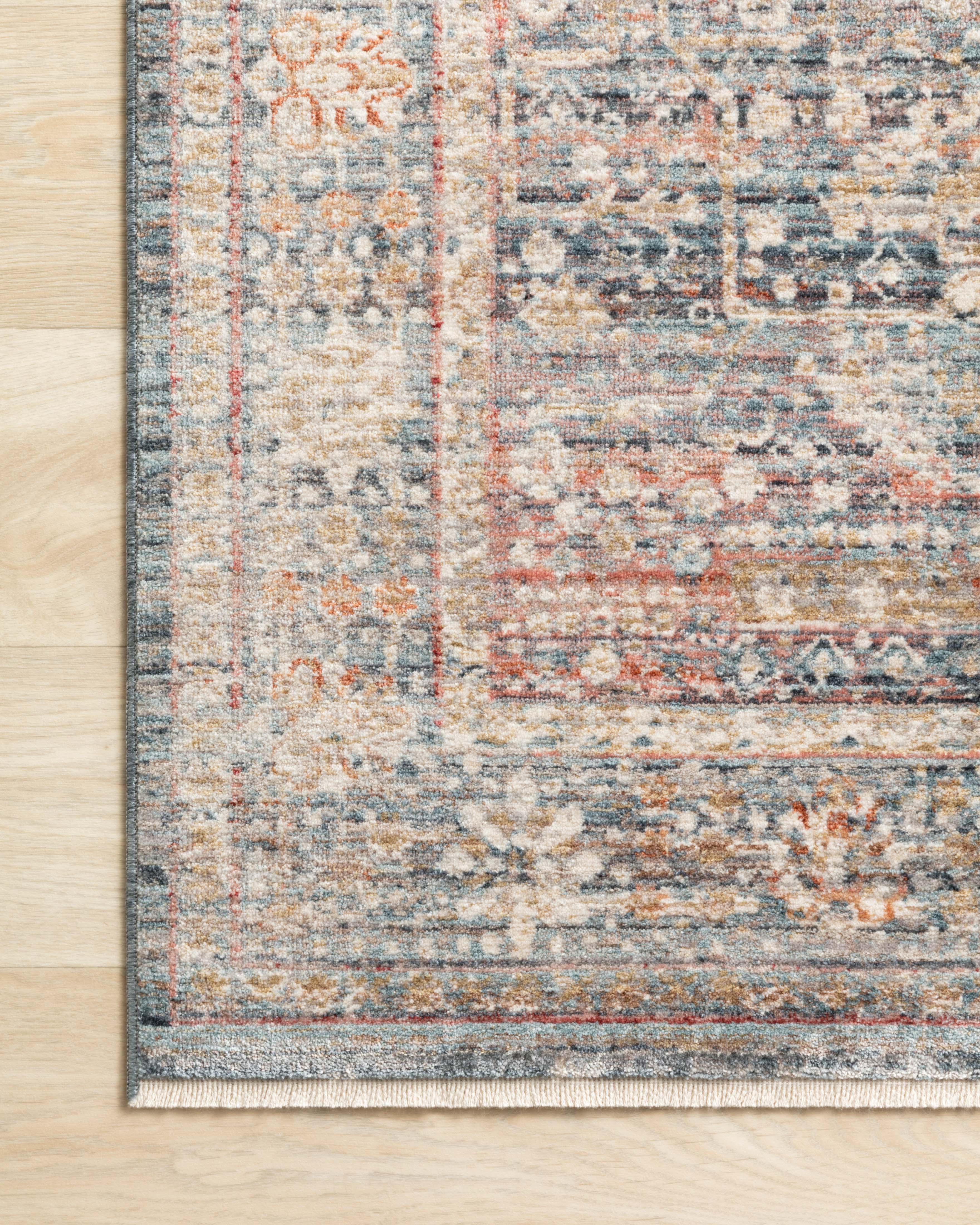 Loloi Claire CLE-06 Blue / Sunset Area Rug