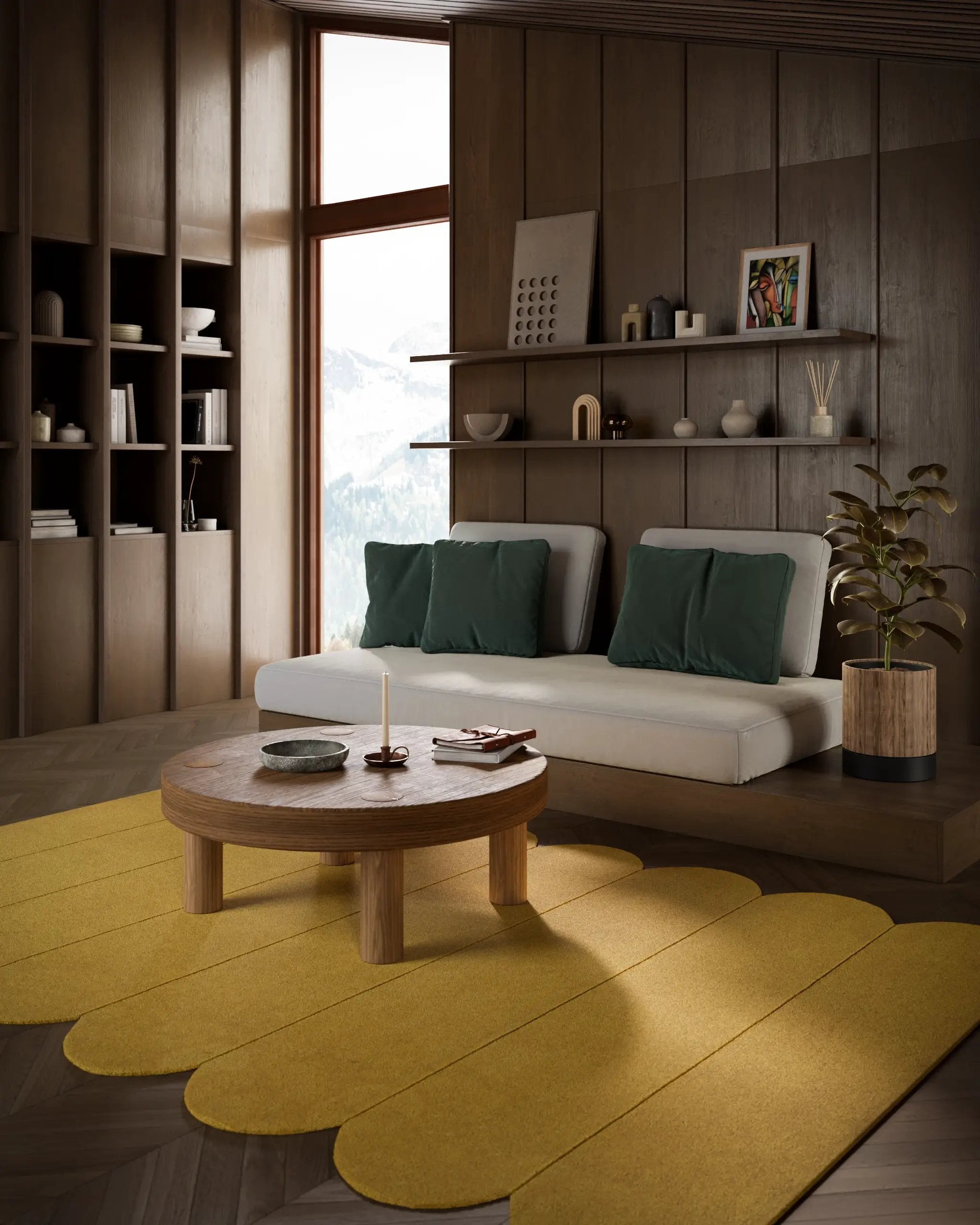 Claude CUD-2 Turmeric Area Rug by Momeni