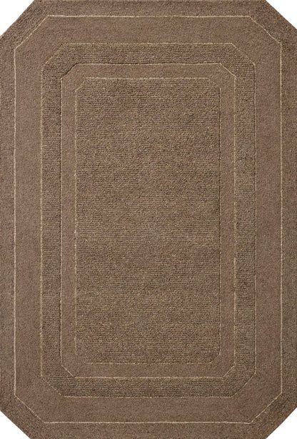 The Clayton CLN-01 Bark Area Rug transforms any space with grounded bark tones and traditional design in a hand-tufted wool area rug