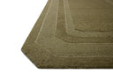 The Clayton CLN-01 Olive Area Rug is a hand-tufted wool area rug that radiates earthy olive charm and traditional elegance