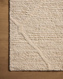 Crafted as a hand-woven 100% wool area rug, the Cline CLI-01 Ivory Area Rug brings refined ivory warmth to your space