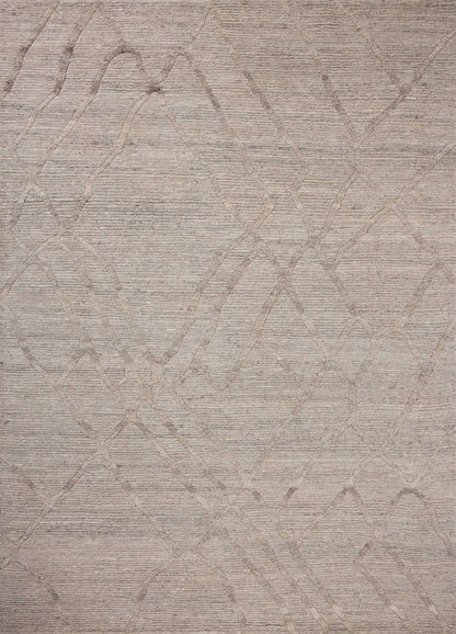 A stunning hand-woven 100% wool area rug, the Cline CLI-01 Stone Area Rug features grounding stone tones for a polished look