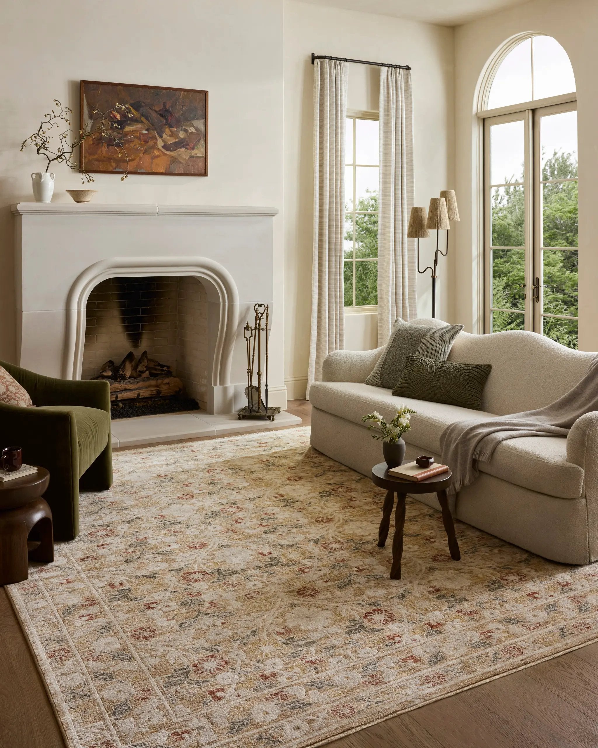 Clarisse CLS-01 Sand / Multi Area Rug by Loloi