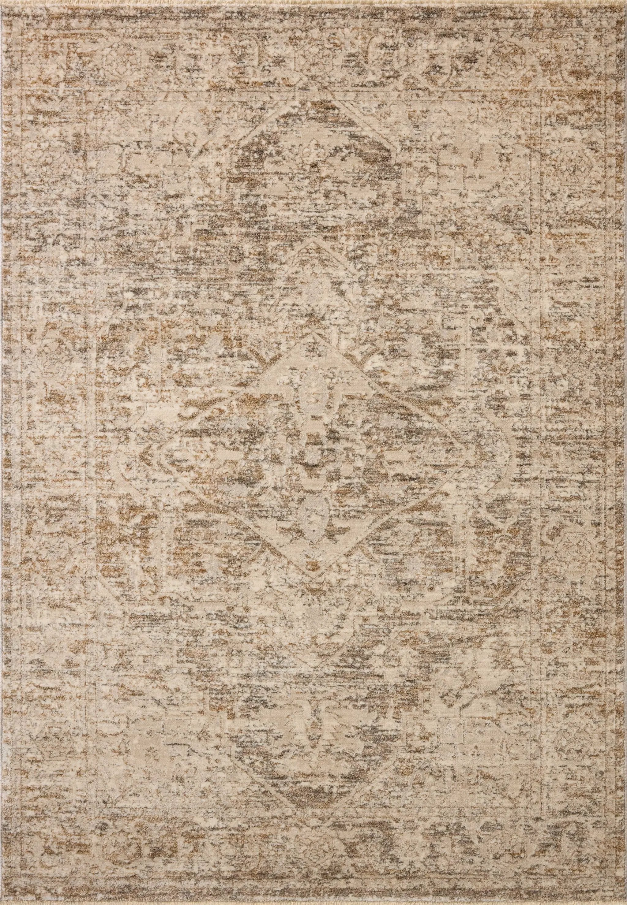 Clarisse CLS-02 Smoke / Natural Area Rug by Loloi