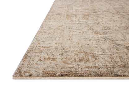 The Clarisse CLS-02 Smoke / Natural Area Rug brings smoky and warm natural character and traditional and floral flair to your home in a power-loomed polyester area rug