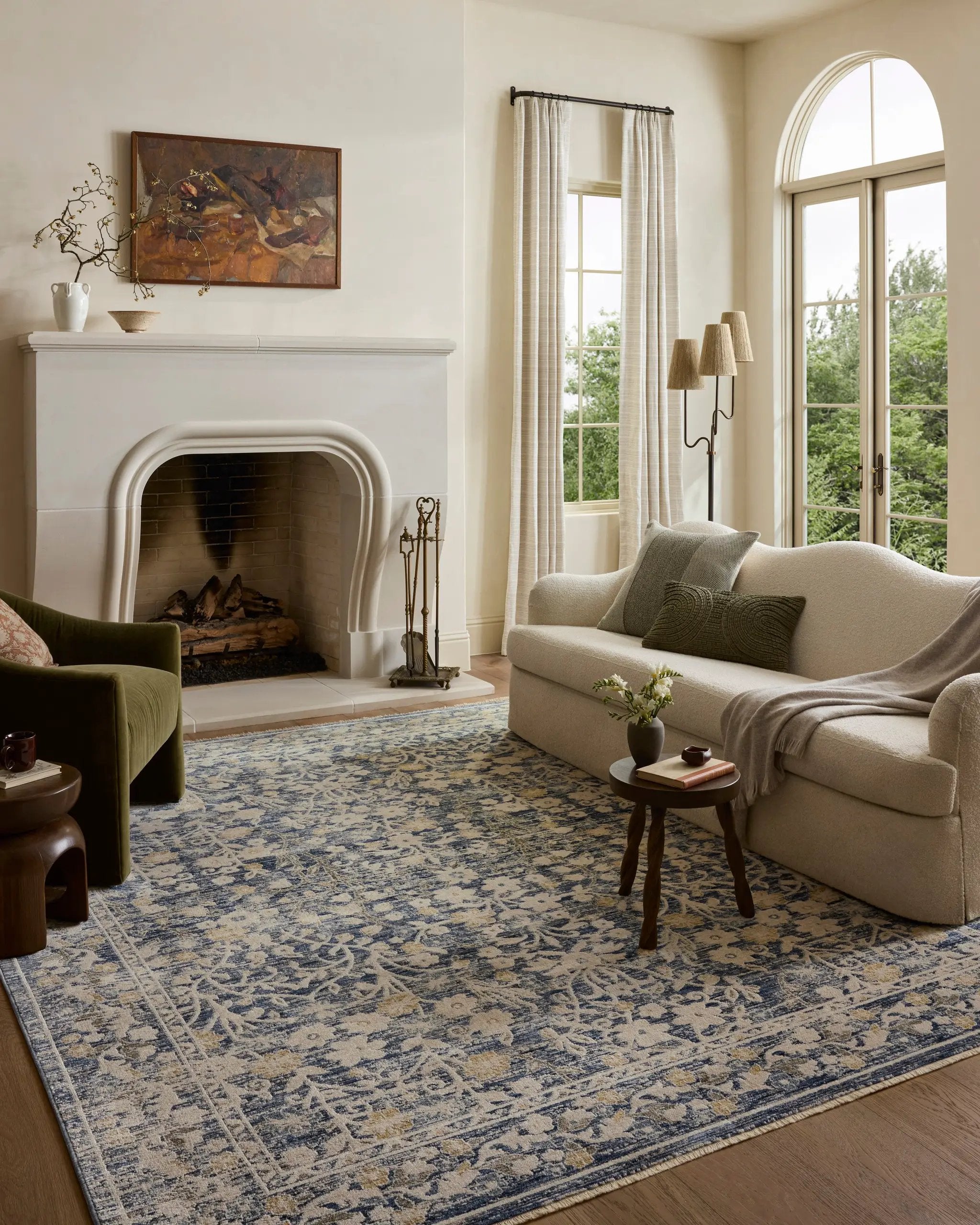 Clarisse CLS-05 Blue / Beige Area Rug by Loloi