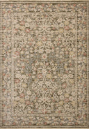 The Clarisse CLS-05 Olive / Multi Area Rug highlights earthy olive and vibrant multi-toned tones and traditional and floral texture in a beautifully made power-loomed polyester area rug