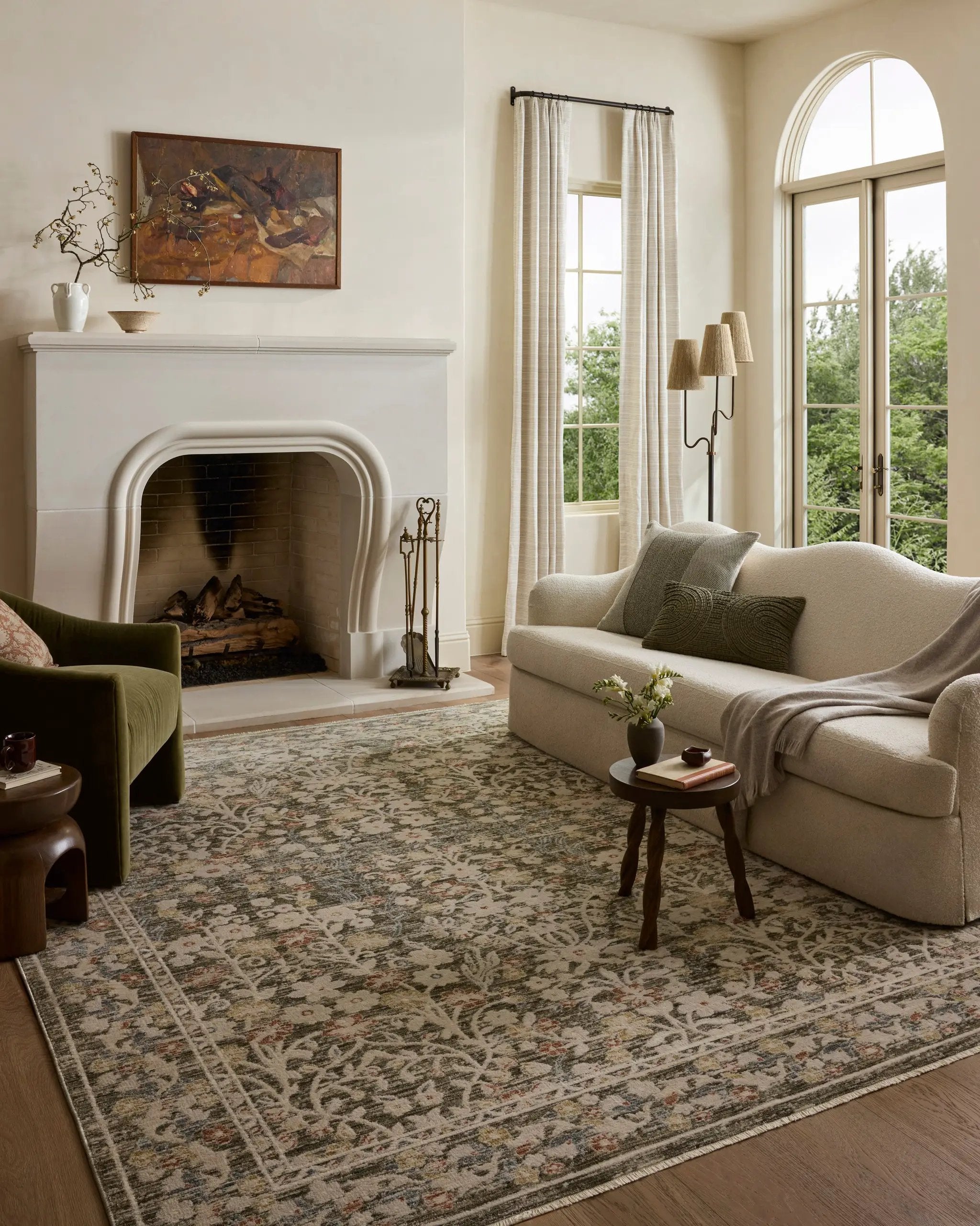 Clarisse CLS-05 Olive / Multi Area Rug by Loloi