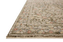 The Clarisse CLS-05 Olive / Multi Area Rug highlights earthy olive and vibrant multi-toned tones and traditional and floral texture in a beautifully made power-loomed polyester area rug