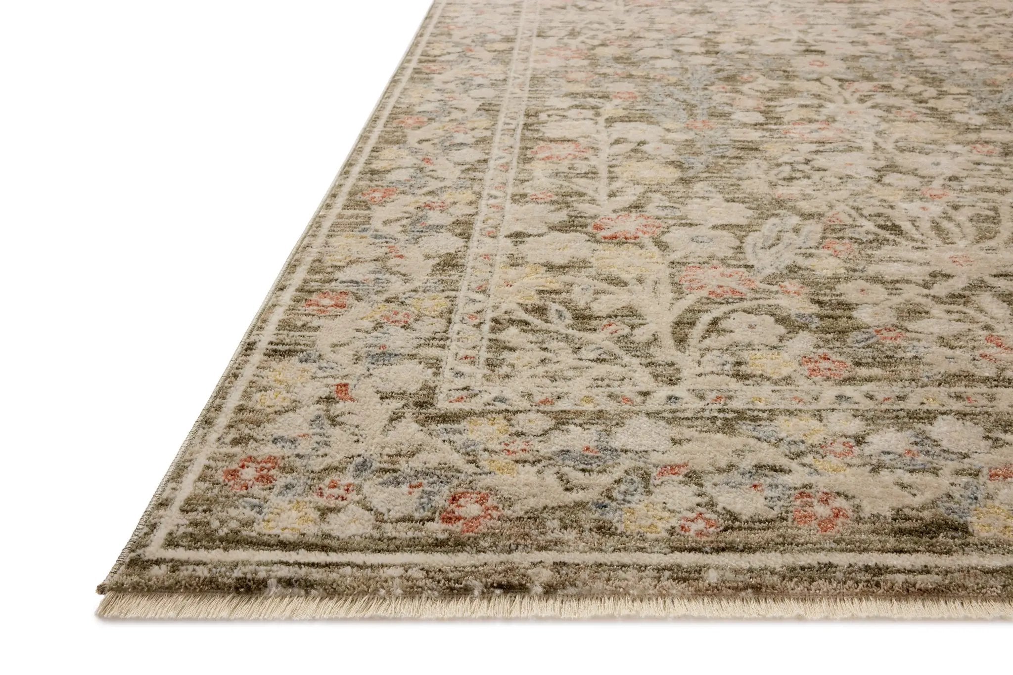 Clarisse CLS-05 Olive / Multi Area Rug by Loloi