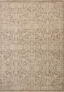 Dressed in misty and bone hues with traditional and floral detail, the Clarisse CLS-06 Fog / Bone Area Rug is a power-loomed polyester area rug that completes any room