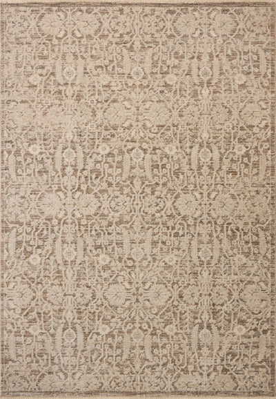 Dressed in misty and bone hues with traditional and floral detail, the Clarisse CLS-06 Fog / Bone Area Rug is a power-loomed polyester area rug that completes any room