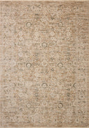 The Clarisse CLS-07 Natural / Granite Area Rug transforms any space with warm natural and striking granite tones and traditional and floral design in a power-loomed polyester area rug