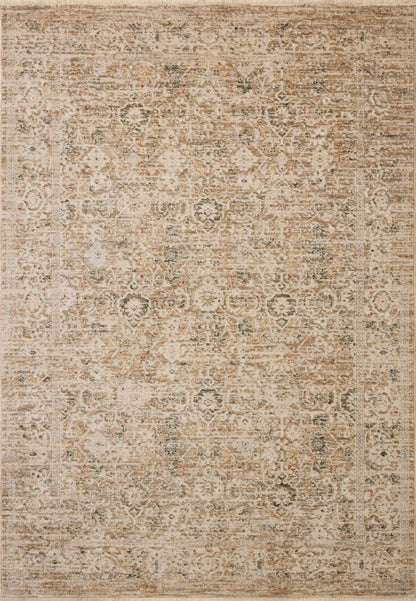 The Clarisse CLS-07 Natural / Granite Area Rug transforms any space with warm natural and striking granite tones and traditional and floral design in a power-loomed polyester area rug