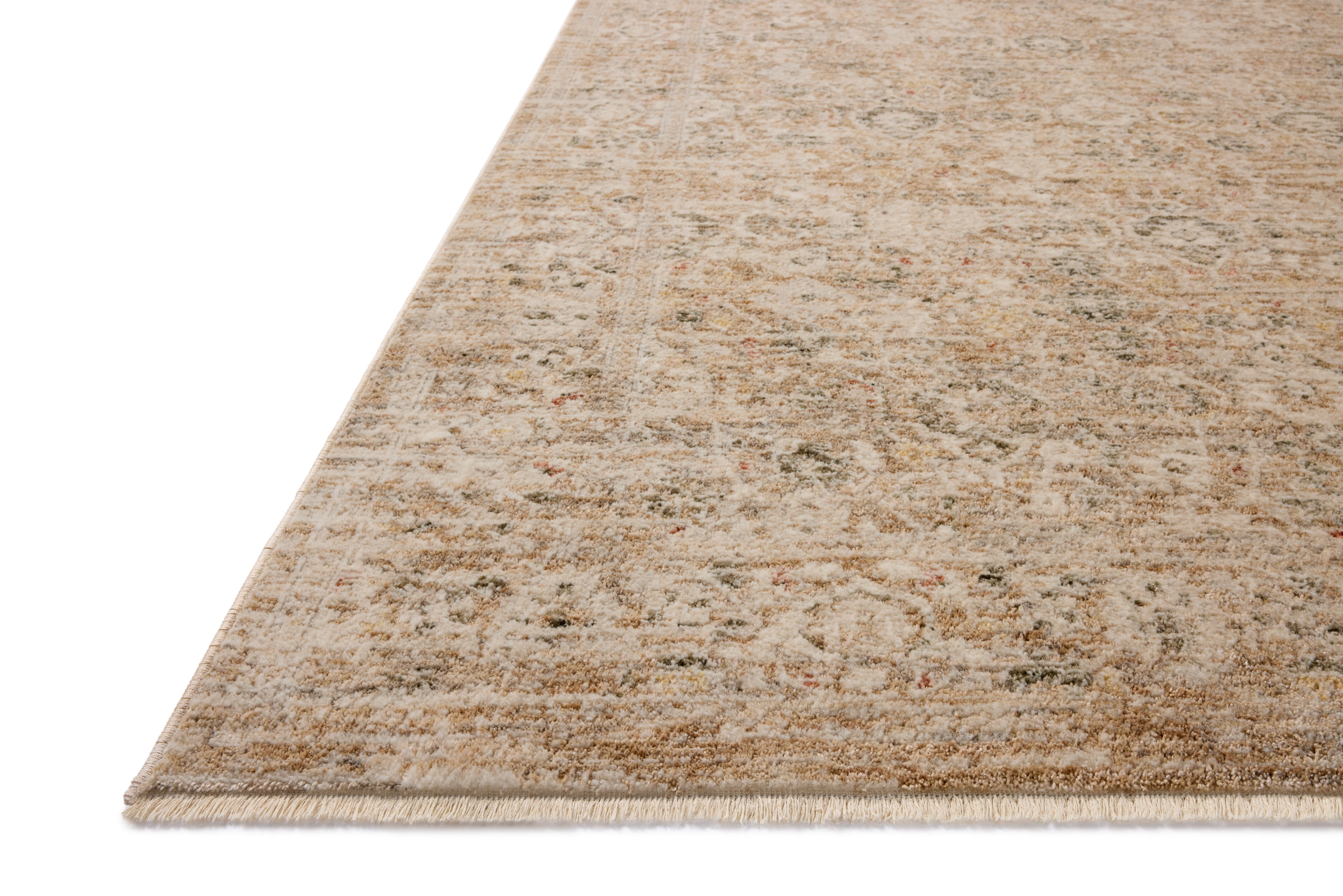The Clarisse CLS-07 Natural / Granite Area Rug transforms any space with warm natural and striking granite tones and traditional and floral design in a power-loomed polyester area rug