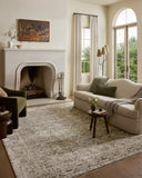 The Clarisse CLS-08 Olive / Ivory Area Rug is a power-loomed polyester area rug that radiates earthy olive and refined ivory charm and traditional and floral elegance