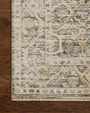 The Clarisse CLS-08 Olive / Ivory Area Rug is a power-loomed polyester area rug that radiates earthy olive and refined ivory charm and traditional and floral elegance