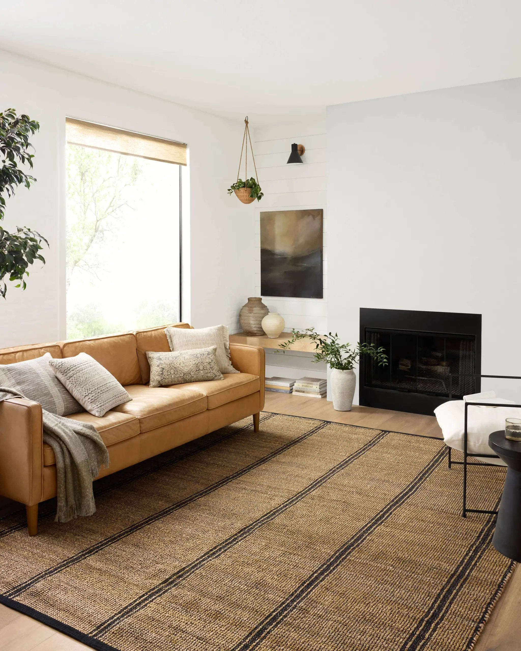 Colton CON-01 Natural / Black Area Rug by Angela Rose x Loloi