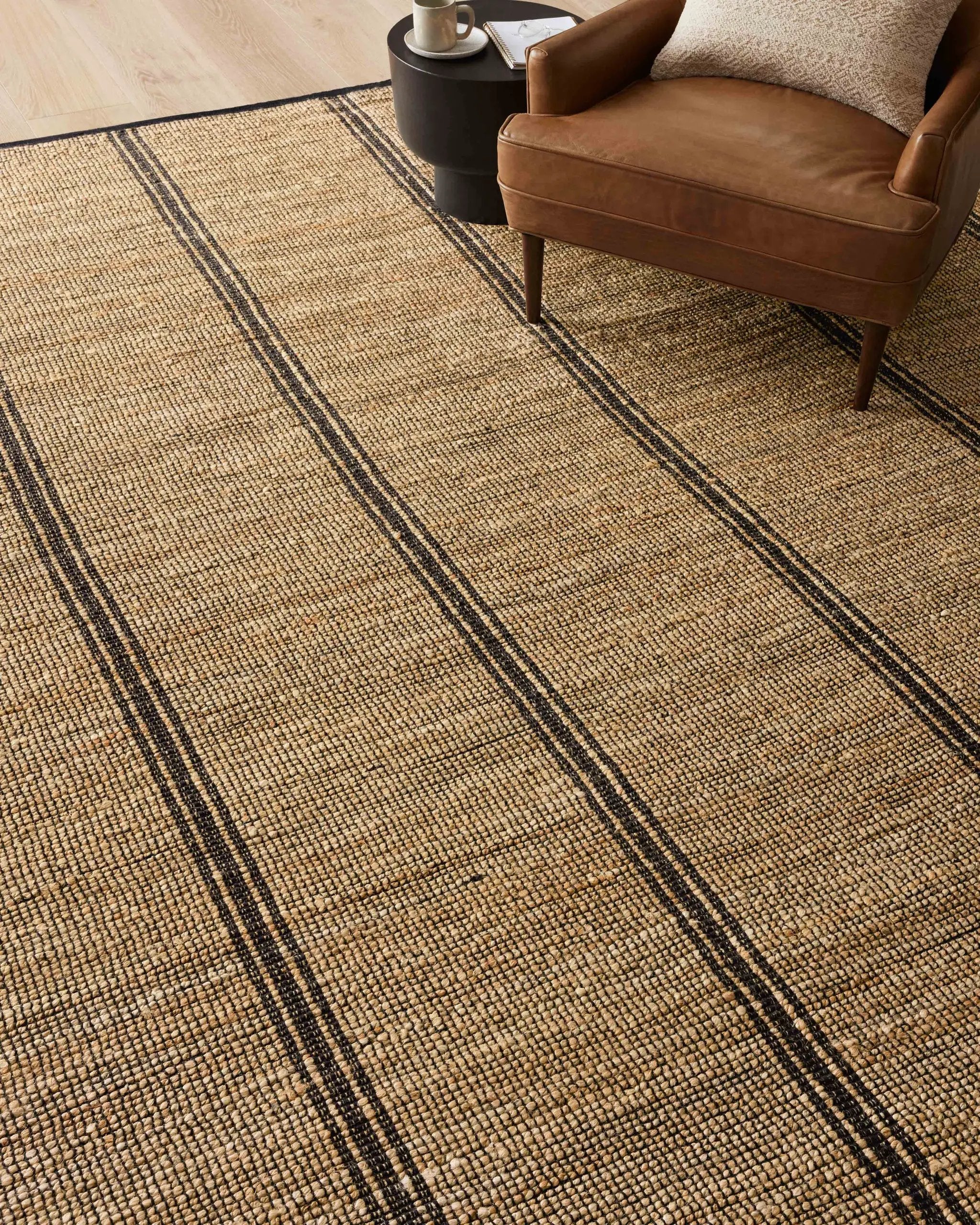 Colton CON-01 Natural / Black Area Rug by Angela Rose x Loloi