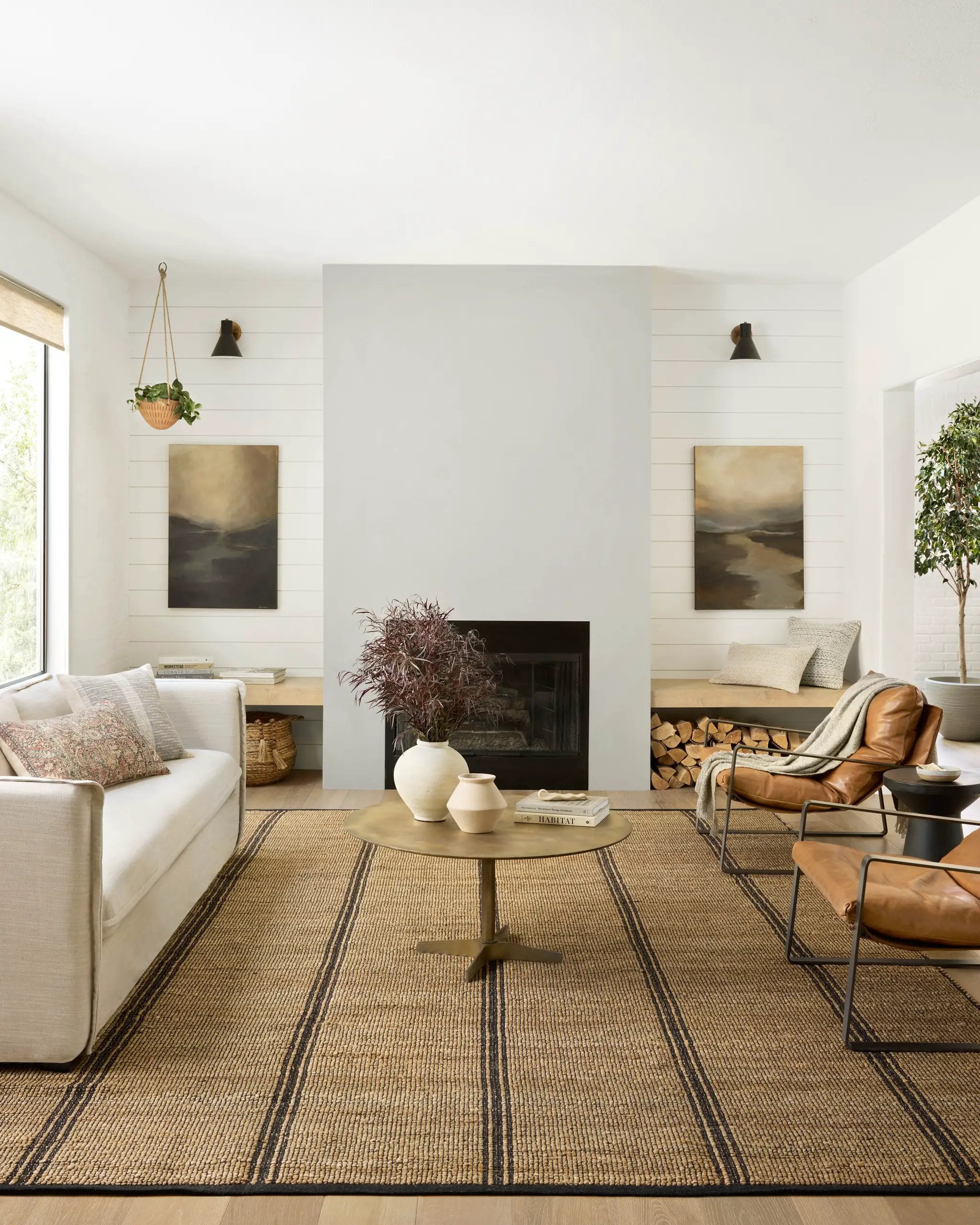 Colton CON-01 Natural / Black Area Rug by Angela Rose x Loloi