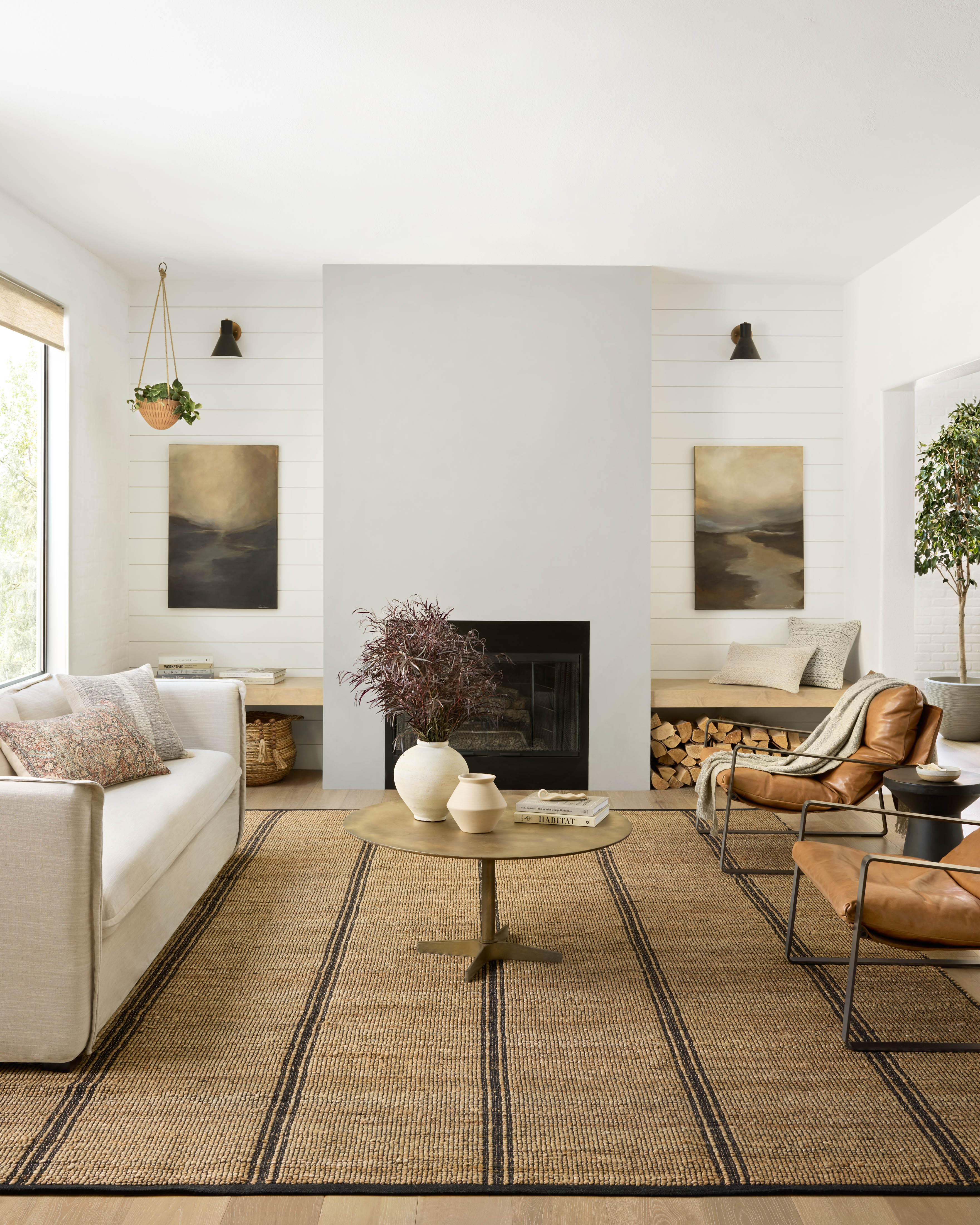 Angela Rose x Loloi Colton CON-01 Natural / Black Area Rug