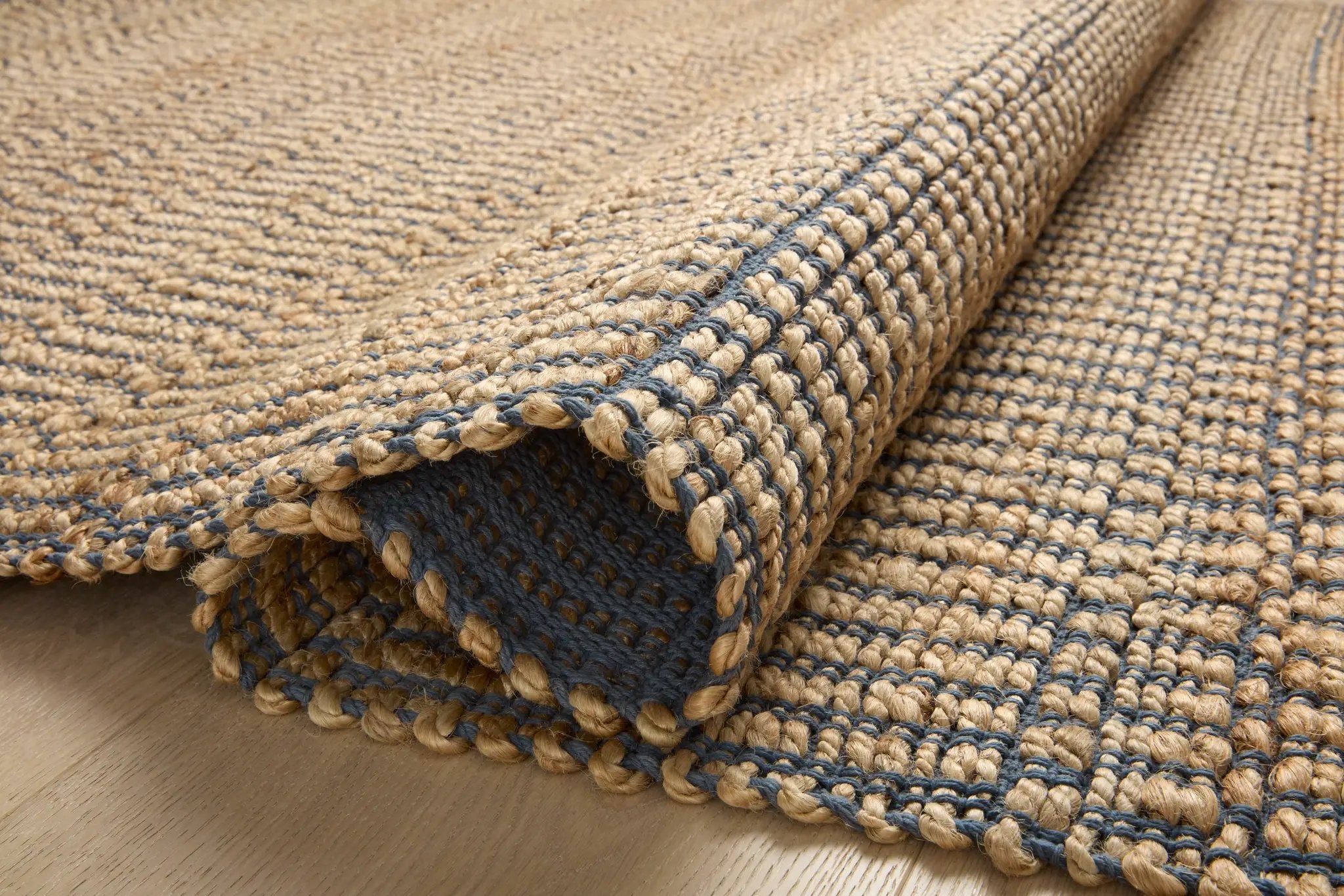 Colton CON-05 Natural / Navy Area Rug by Angela Rose x Loloi