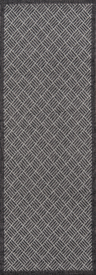 Momeni Como COM-4 Charcoal Indoor/Outdoor Area Rug