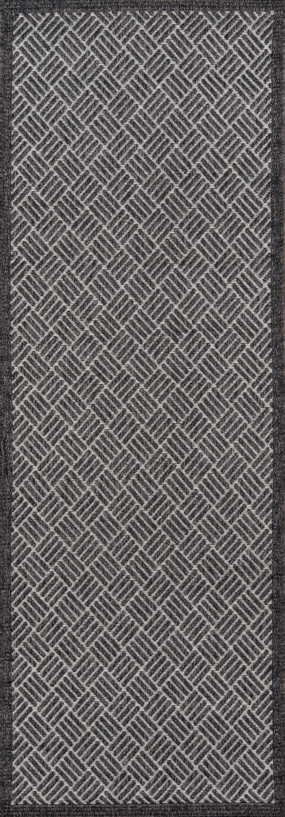 Momeni Como COM-4 Charcoal Indoor/Outdoor Area Rug
