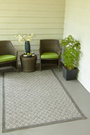 Momeni Como COM-4 Charcoal Indoor/Outdoor Area Rug