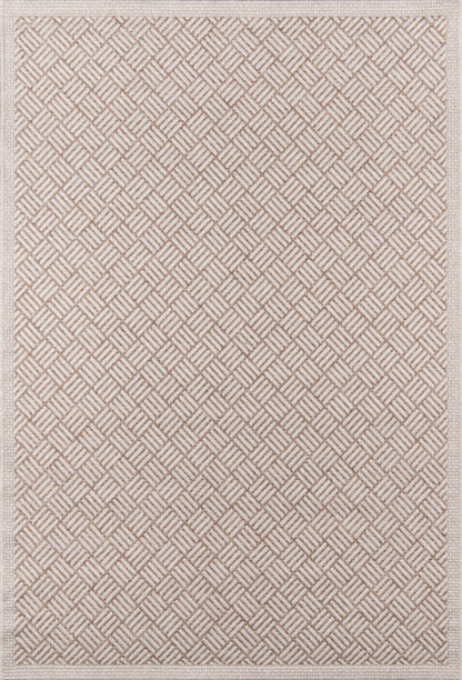 Momeni Como COM-4 Tan Indoor/Outdoor Area Rug