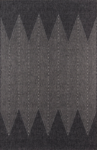 Momeni Como COM-5 Charcoal Indoor/Outdoor Area Rug