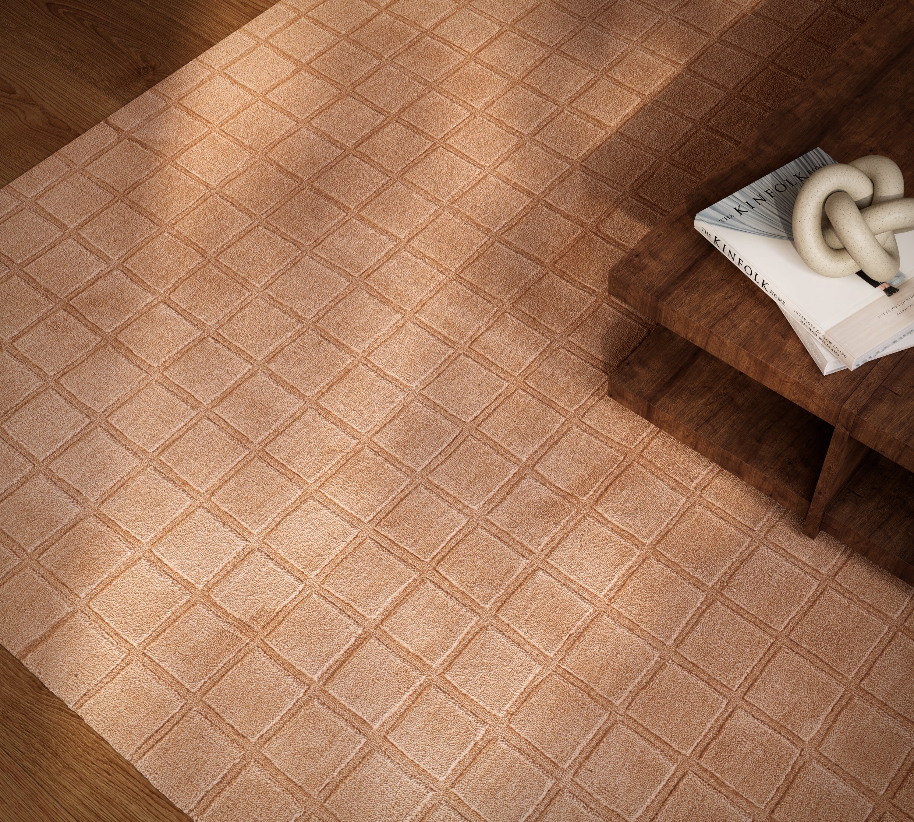 Momeni Contour CON-1 Blush Hand Woven Area Rug