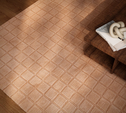 Momeni Contour CON-1 Blush Hand Woven Area Rug